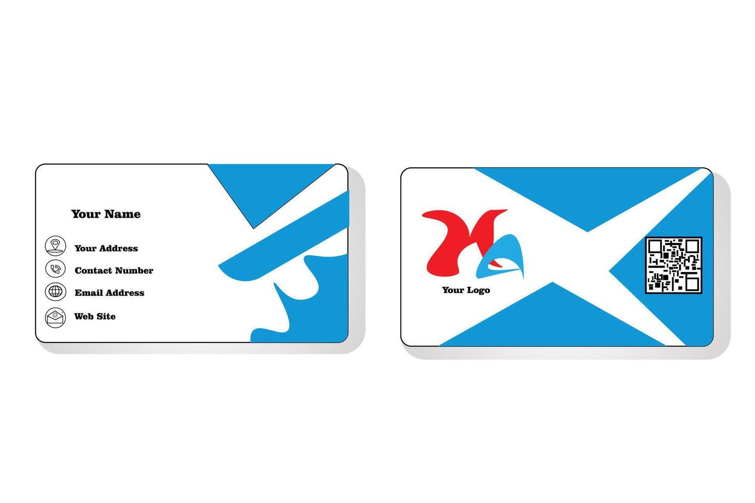 visiting card and business card vector