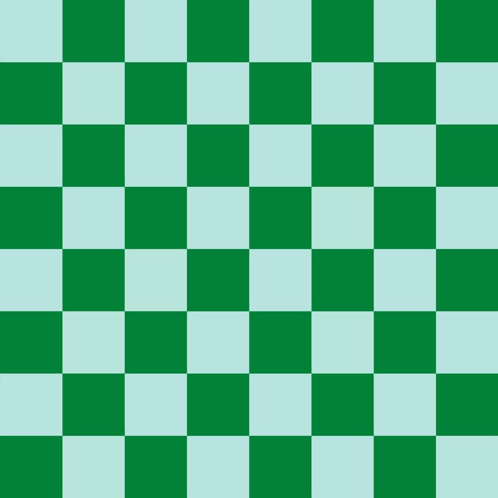 Green checkerboard Seamless Pattern Abstract Background Checkerboard with green and white squares vector