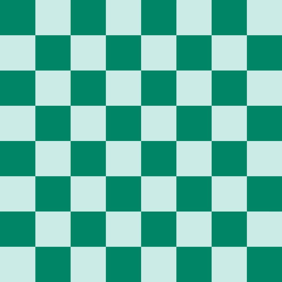 Green checkerboard Seamless Pattern Abstract Background Green and white checkered pattern like a chessboard vector