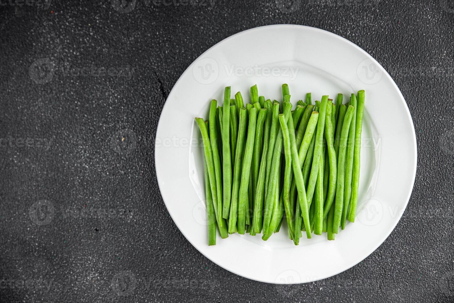 green beans fresh vegetable string bean fresh meal food snack on the table copy space food background rustic top view photo