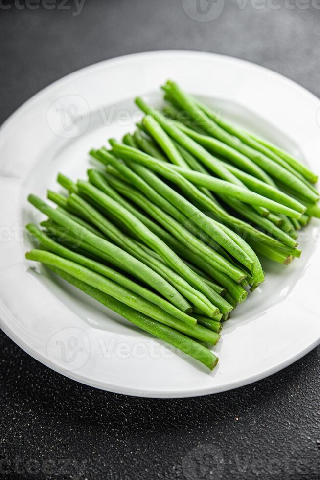 green beans fresh vegetable string bean fresh meal food snack on the table copy space food background rustic top view photo