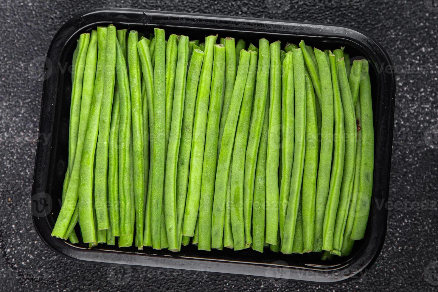 green beans fresh vegetable string bean fresh meal food snack on the table copy space food background rustic top view photo