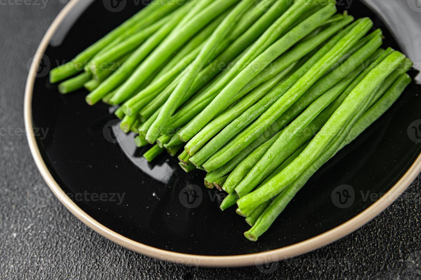 green beans fresh vegetable string bean fresh meal food snack on the table copy space food background rustic top view photo