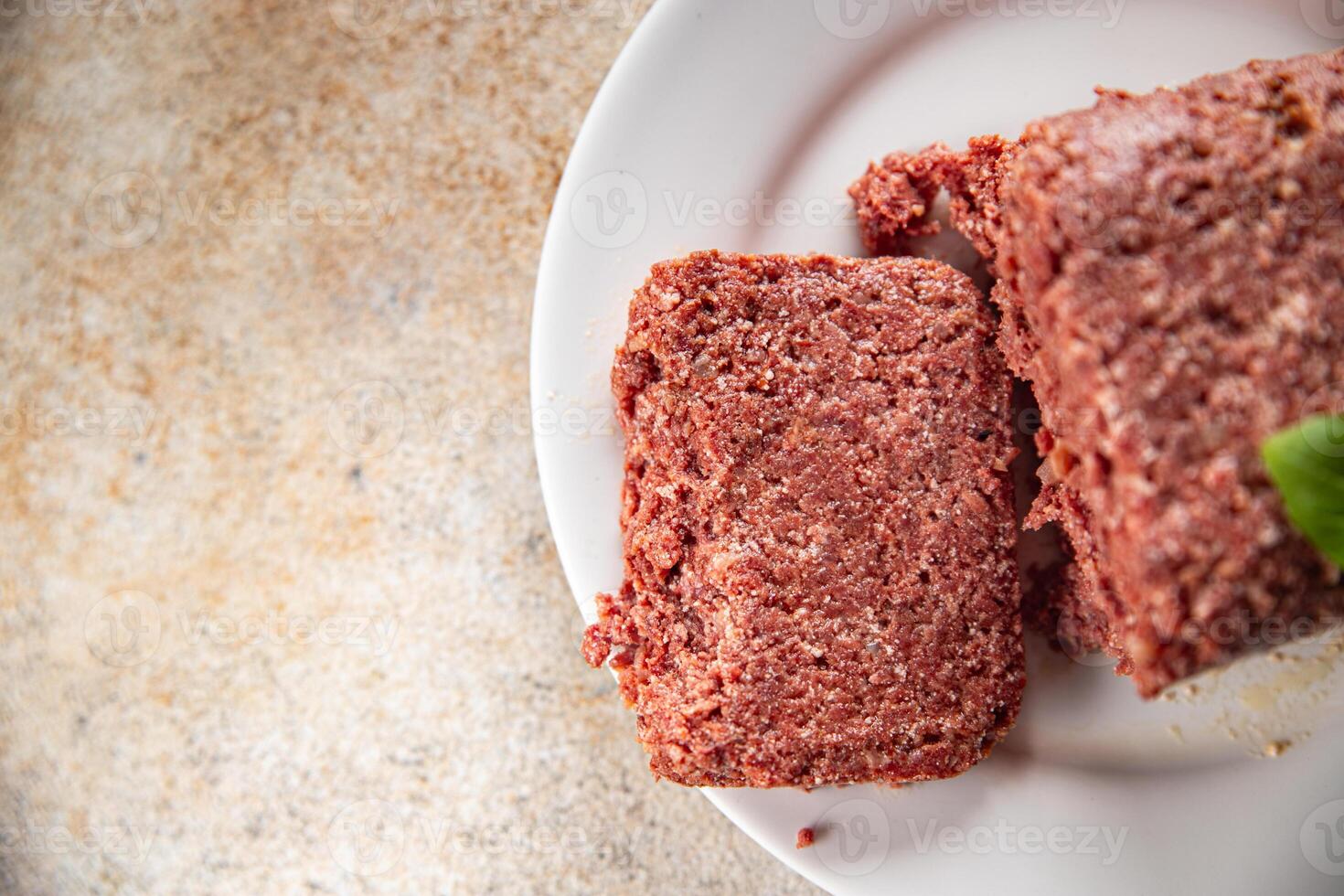 spam ham fresh luncheon canned meat meal food snack on the table copy space foodbackground rustic top view photo