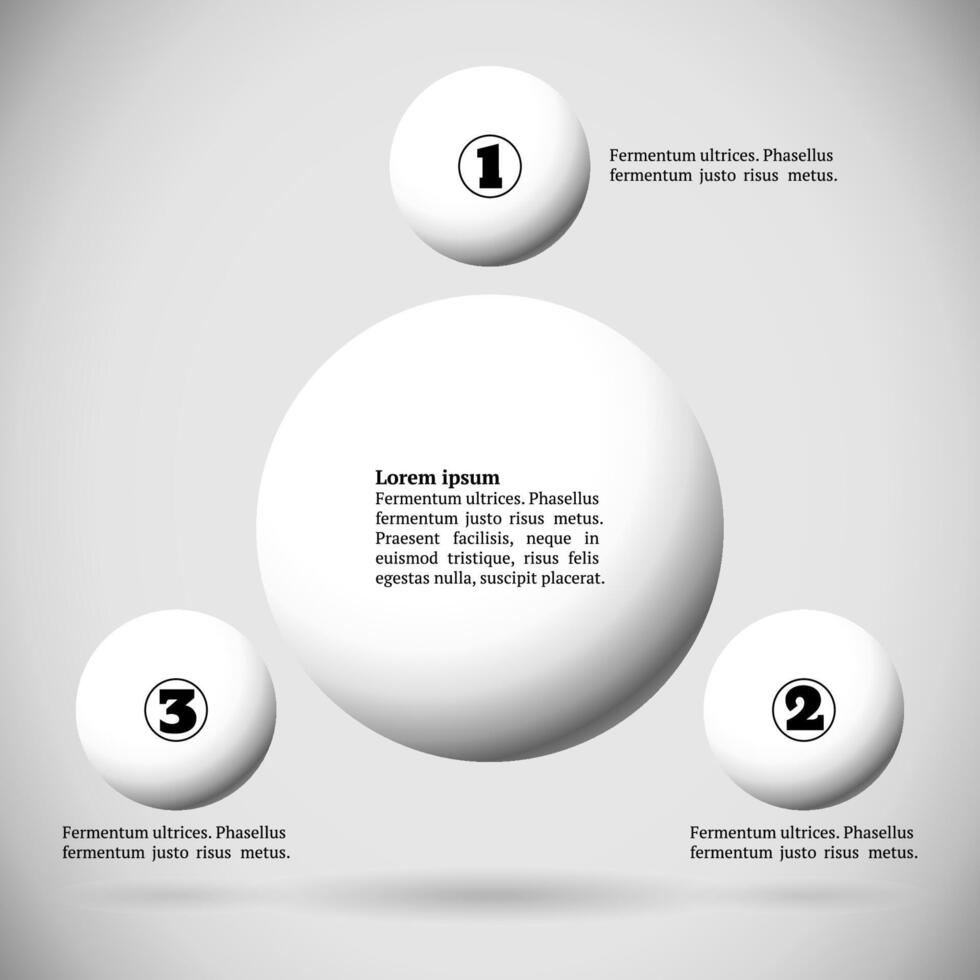 Infographics with group of flying balls vector