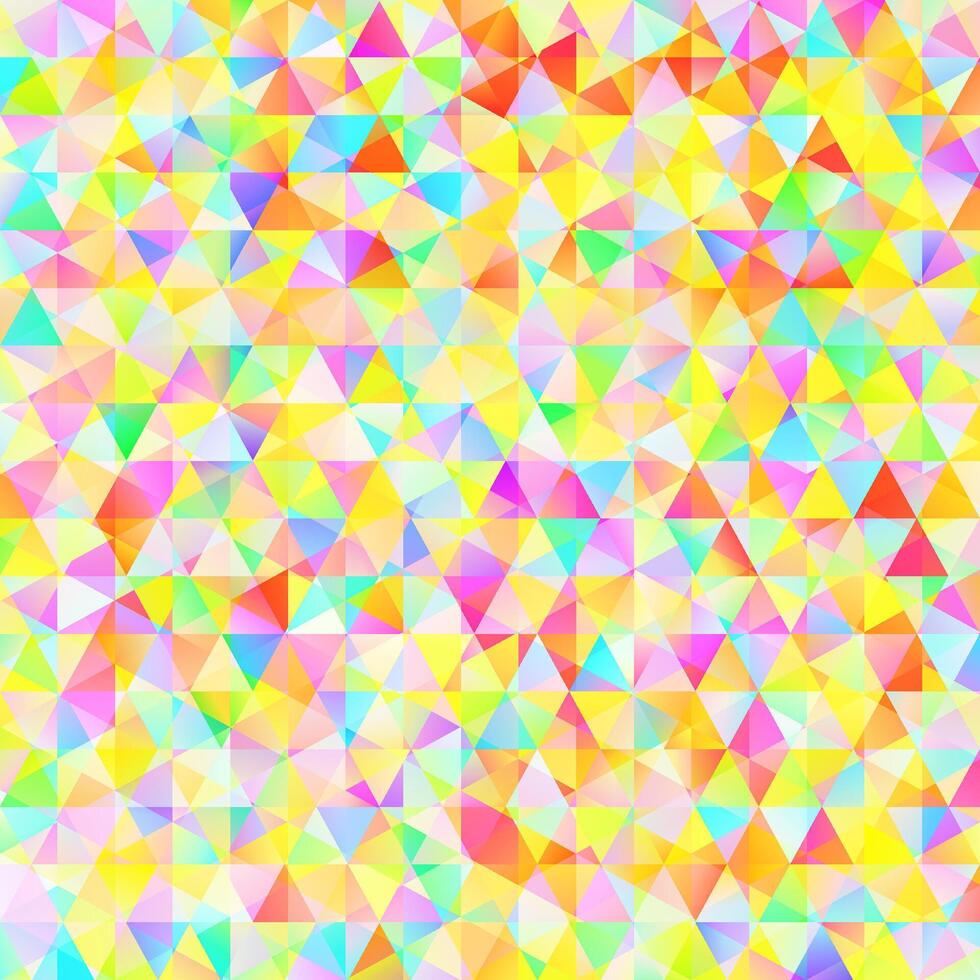 Colorful pattern with chaotic triangles vector