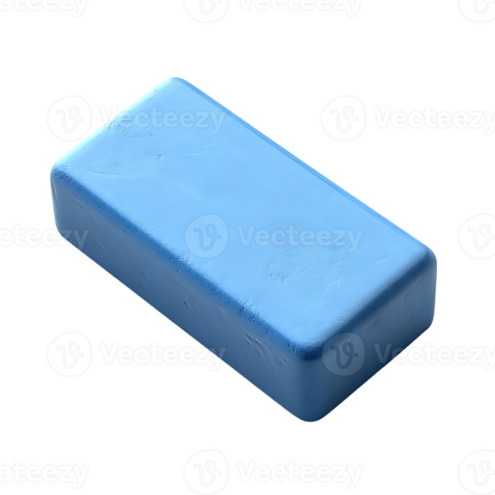 Blue Rectangular Block with Transparent Background png
