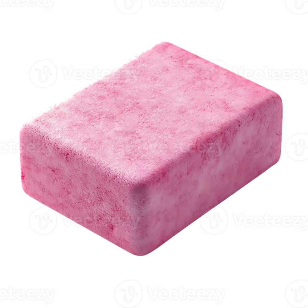 Pink Rectangular Block with Transparent Background, Ideal for Design Projects png