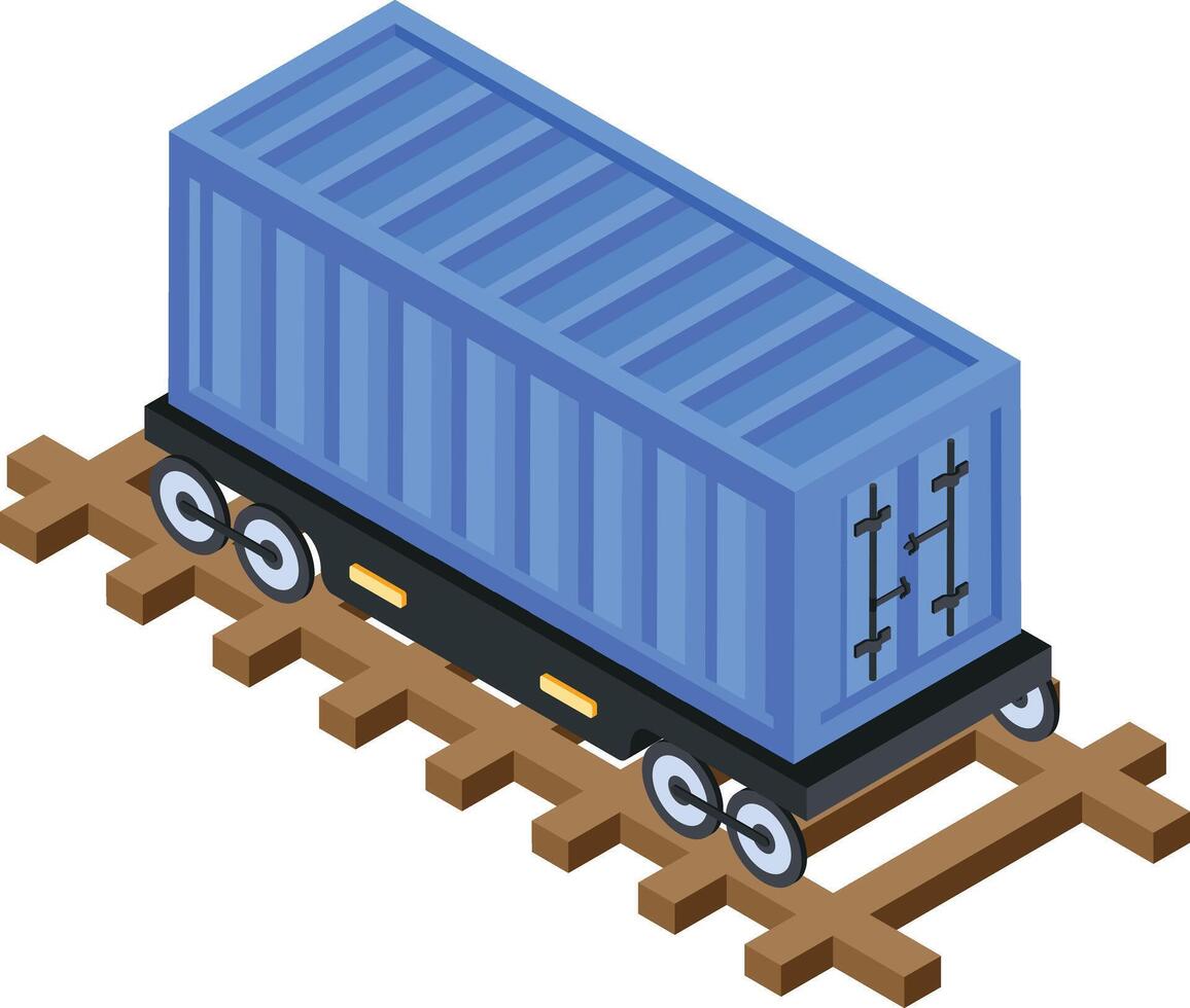 Rail Car Icon vector