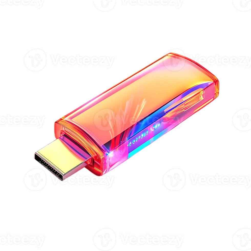 Transparent Background, Colorful HDMI Adapter with Vibrant Design for Exceptional Signal Transfer png
