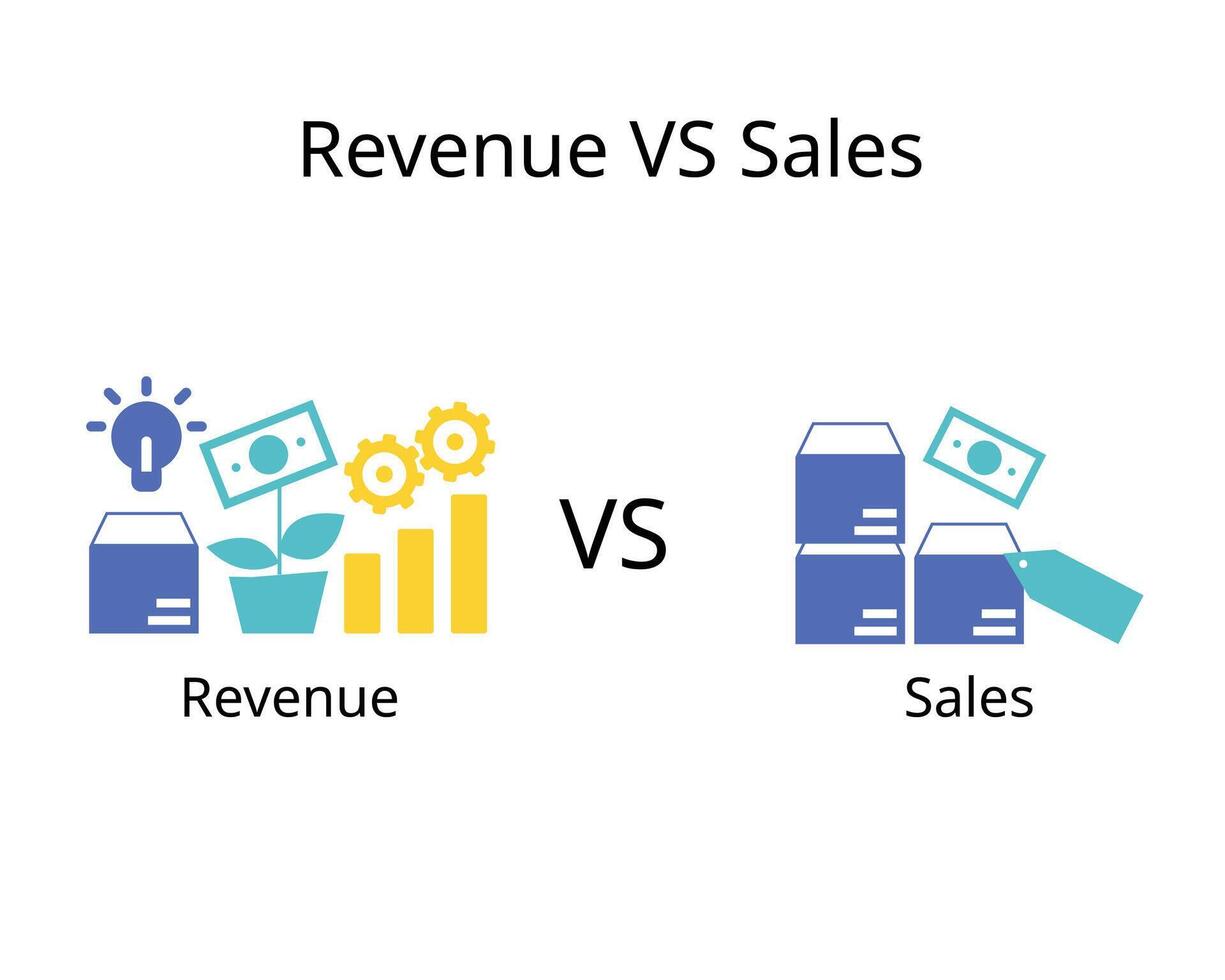 difference between revenue and sales vector