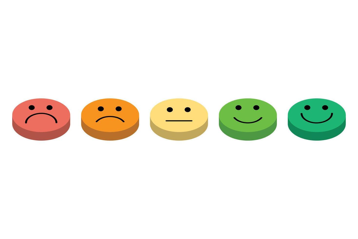 CSAT or customer satisfaction score is a metric that indicates how satisfied customers in isometric vector