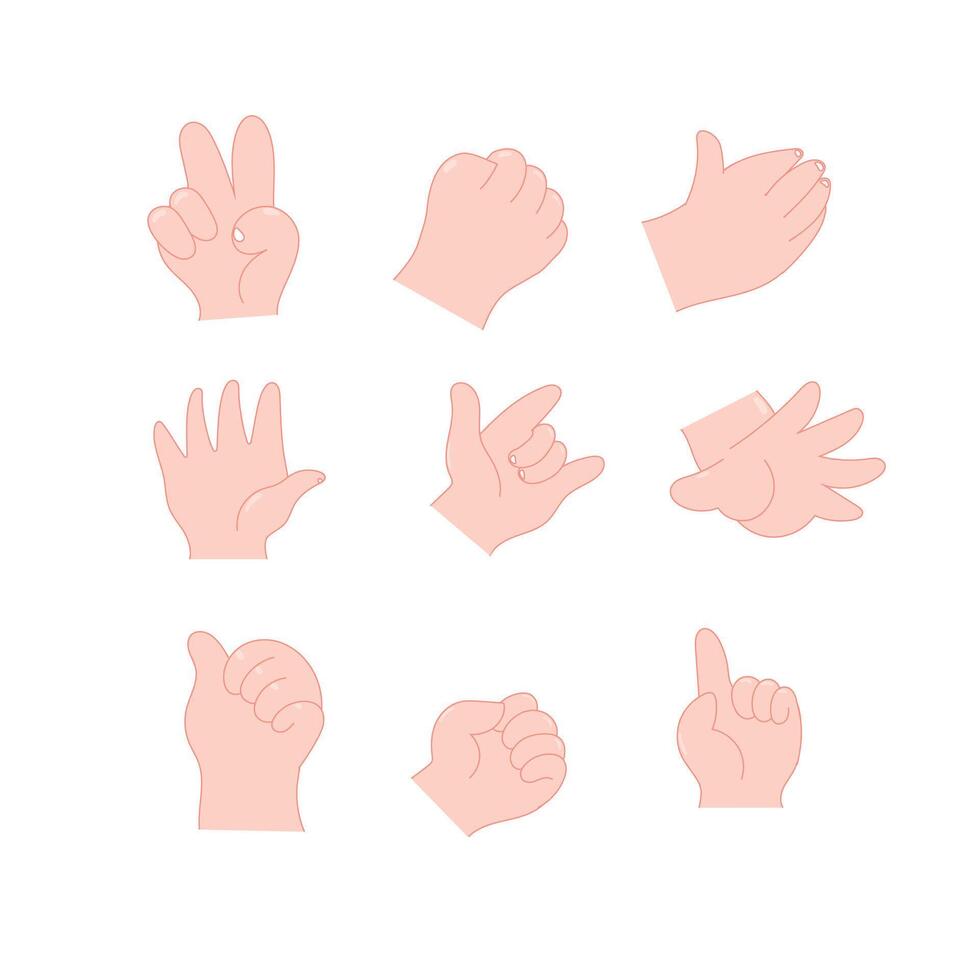 hand with some sign illustration with white background vector