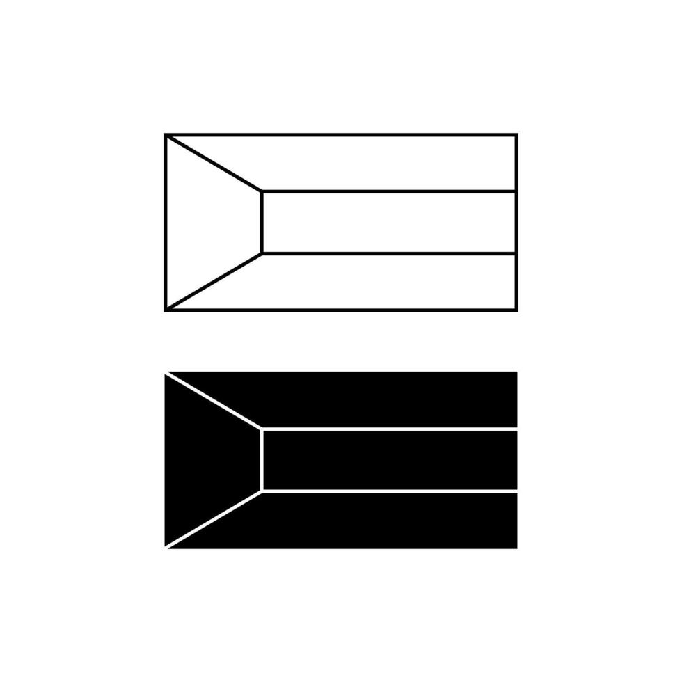 black white Flag of Kuwait icon set isolated on white background vector