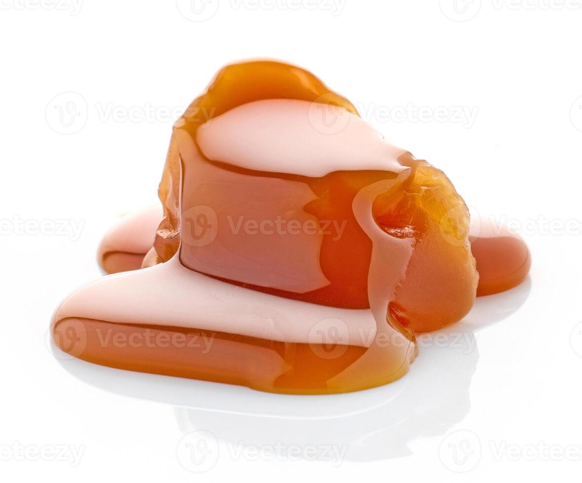 melted caramel candy photo