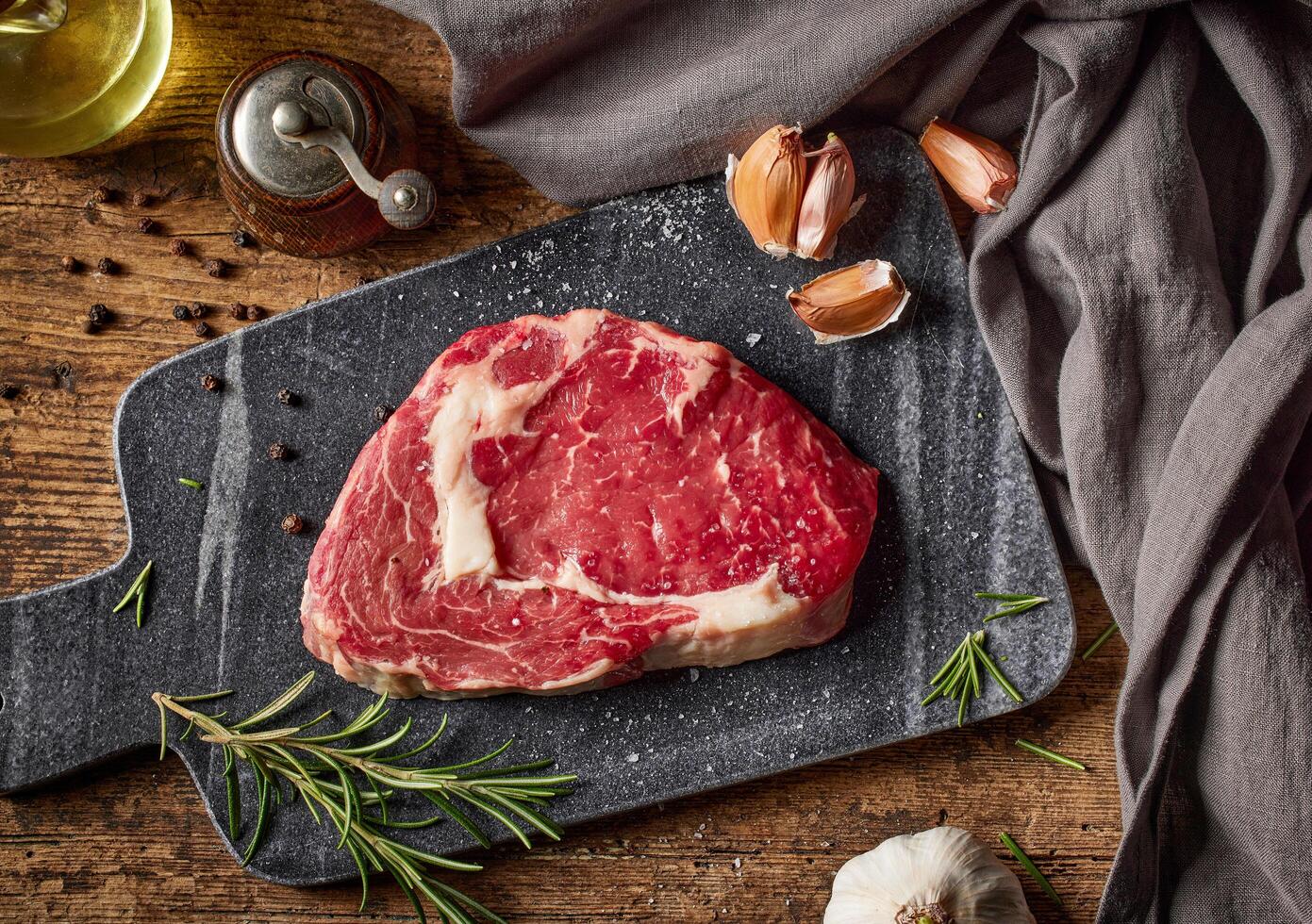 fresh raw steak photo