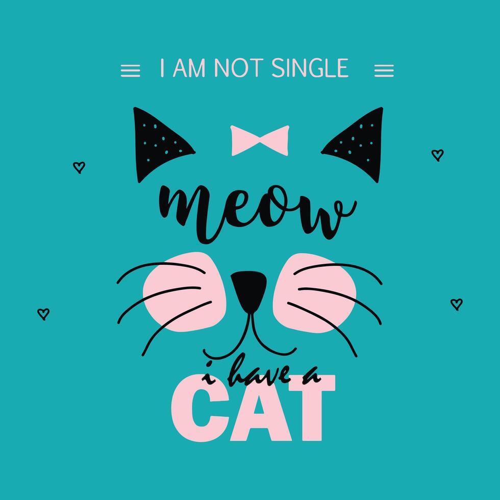 I am Not Single Illustration Art vector