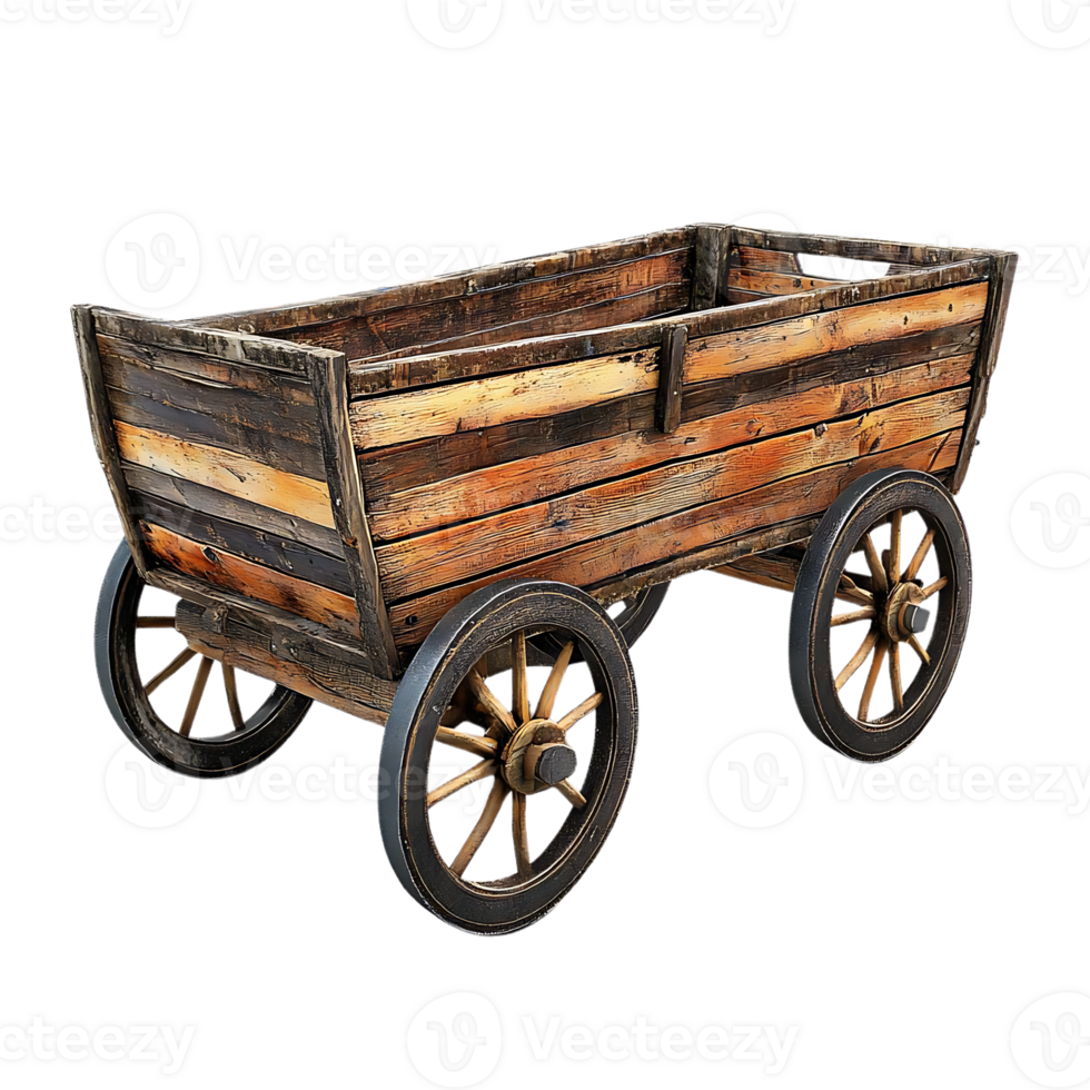 Vintage Wooden Cart with Transparent Background, Rustic Charm, Rustic Wagon, Wooden Wheel Cart, Antique Cart, Old Wooden Cart, Rustic Decor, Wooden Cart with Wheels, Vintage Cart with Wheels, Vintage Wagon, Wooden Wagon, Rustic Wagon with Wheels, Vintage png