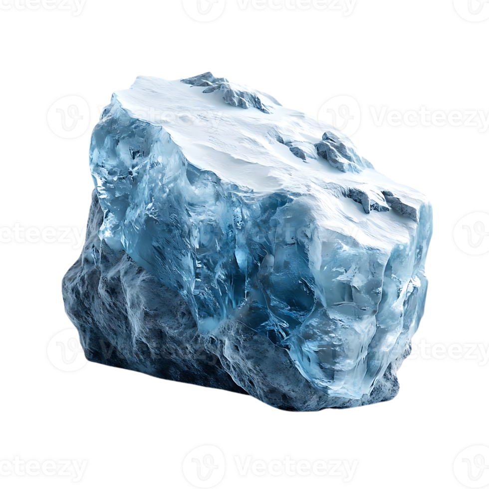 A Large Chunk of Ice With a Transparent Background png