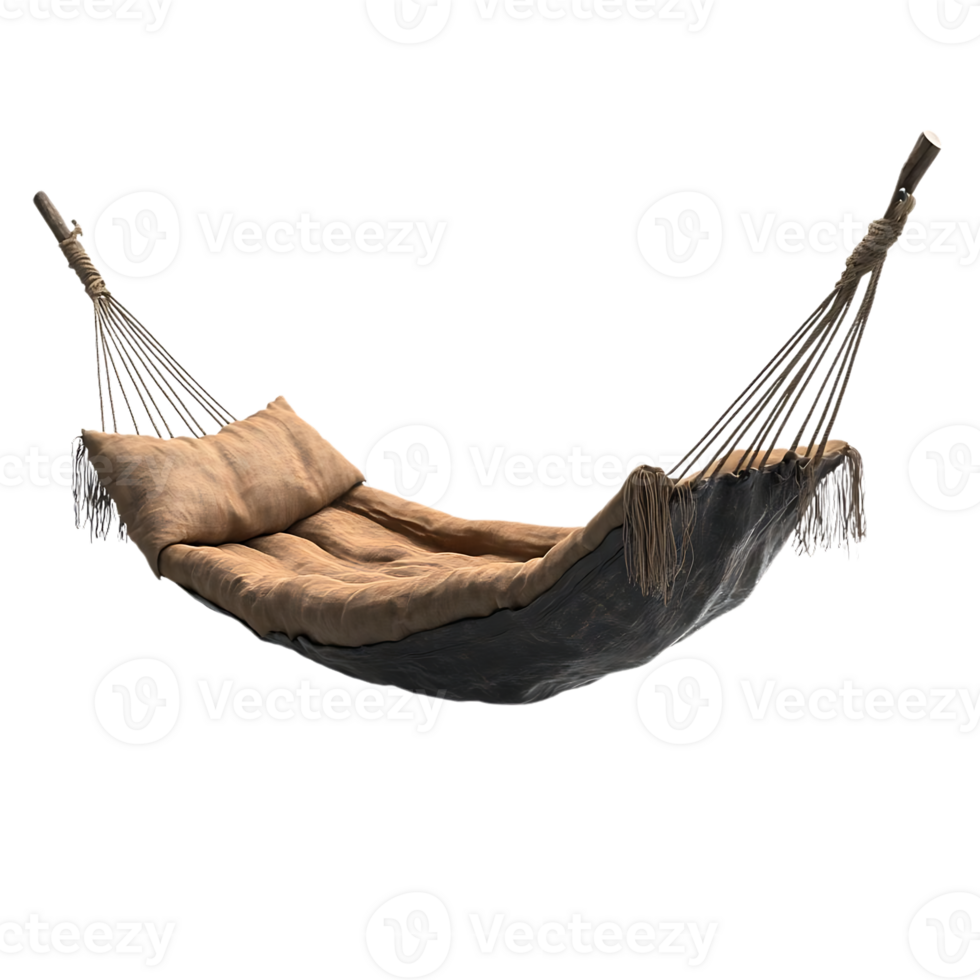 Relax and Unwind in a Comfortable Hammock with a Transparent Background, Perfect for Outdoor Relaxation and Rest png