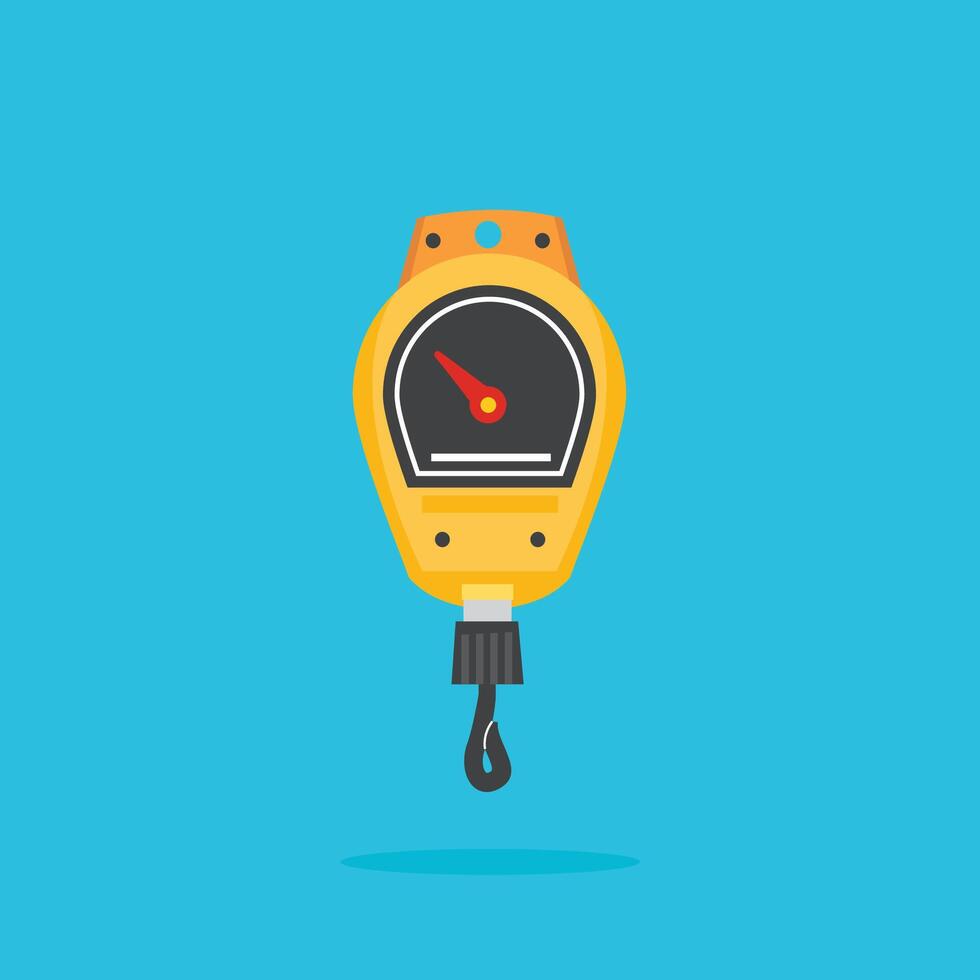 manual weight gauge standard icon logo with pointer. suitable for posters and web icons vector