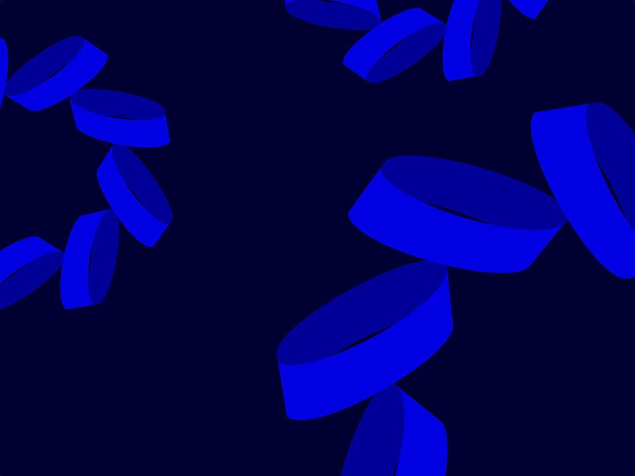 Blue Background with Floral Paper Cutout Design vector
