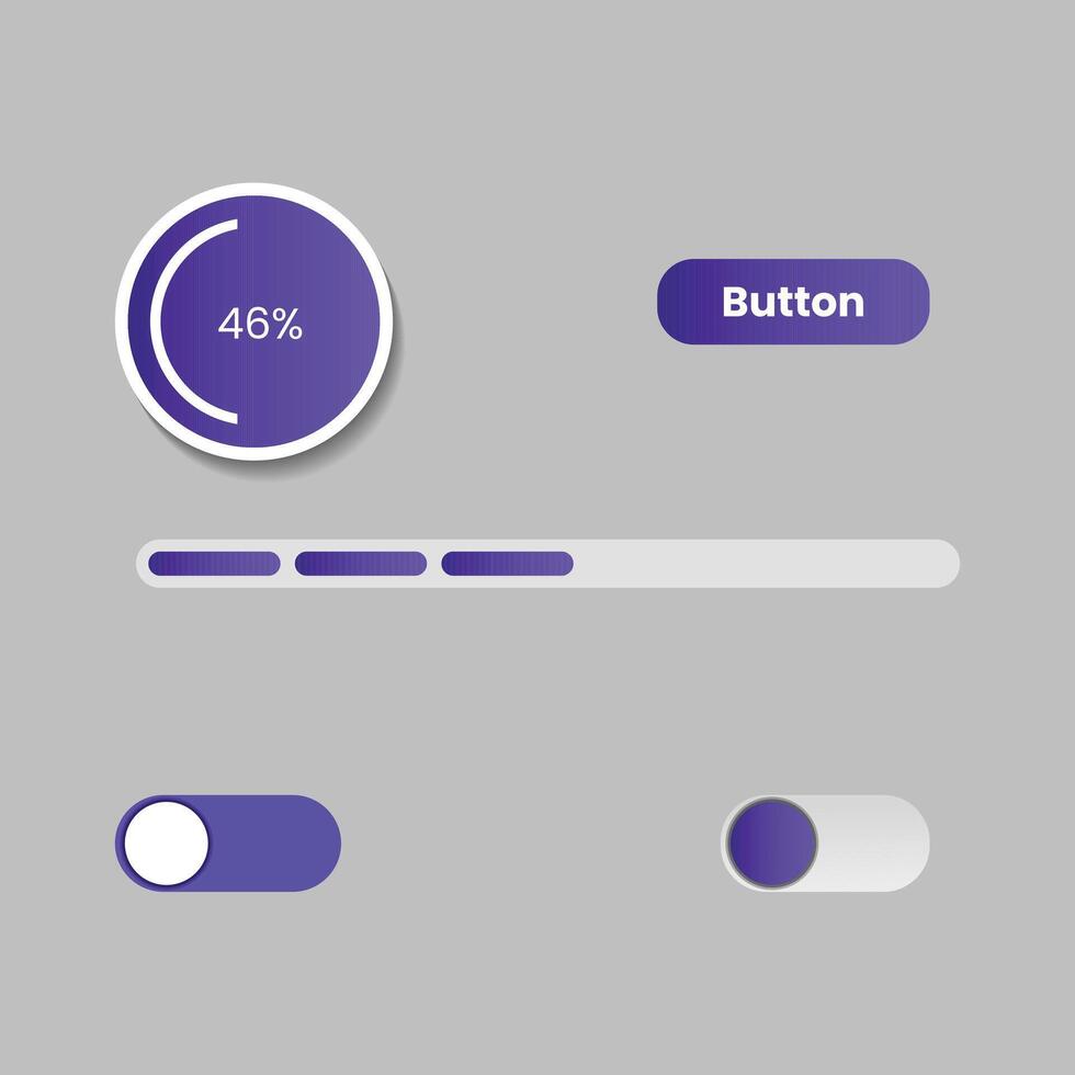 ui kit illustration design vector