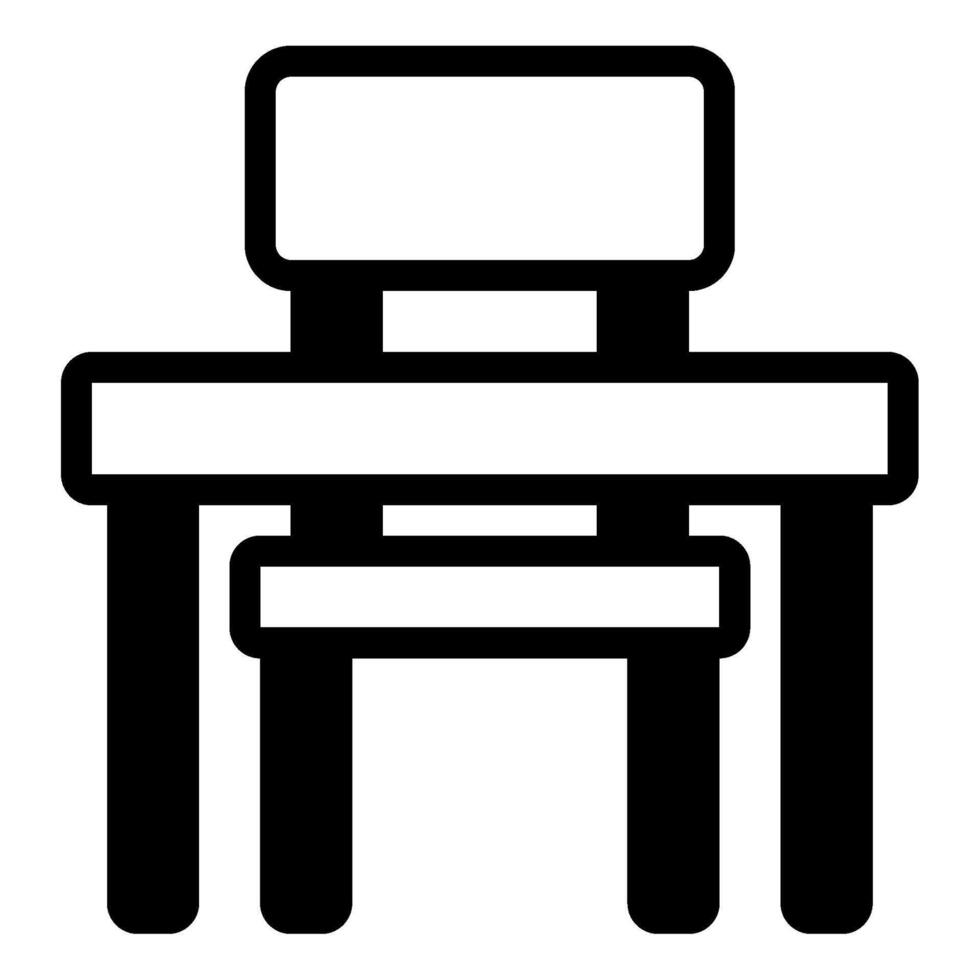 Desk icon for web, app, infographic, etc vector