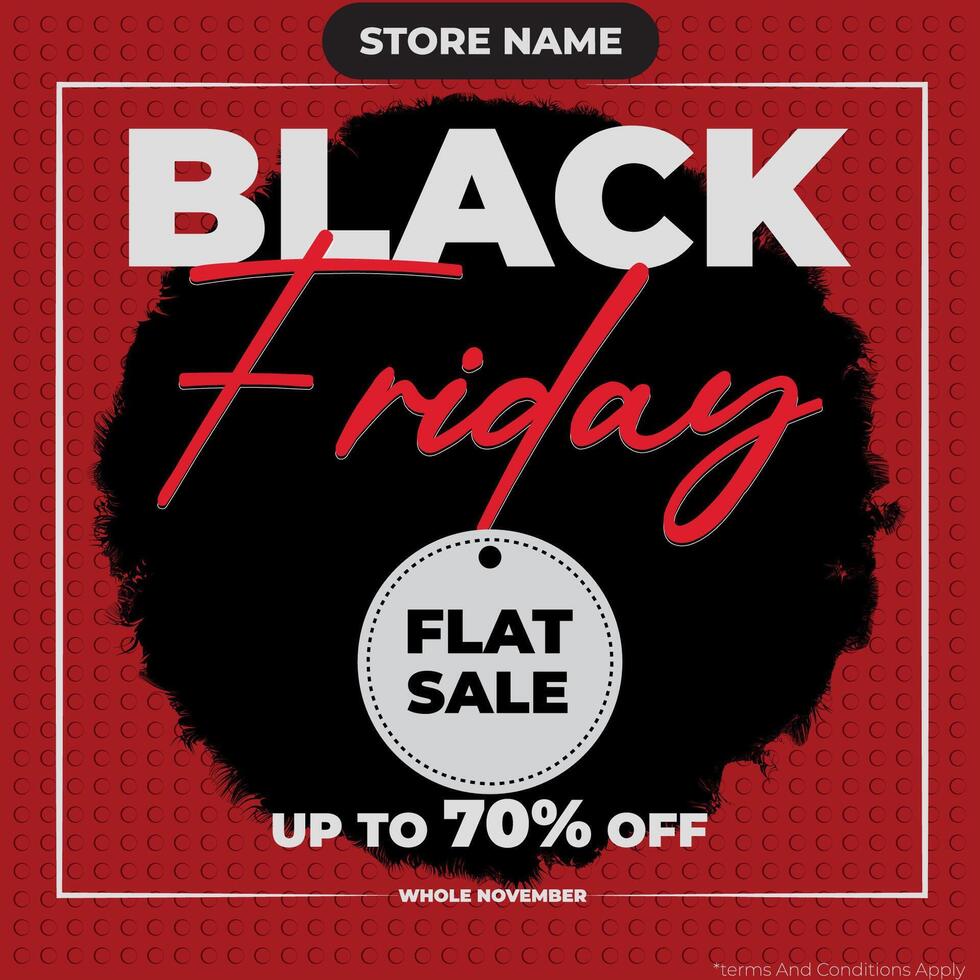 Black friday template vector