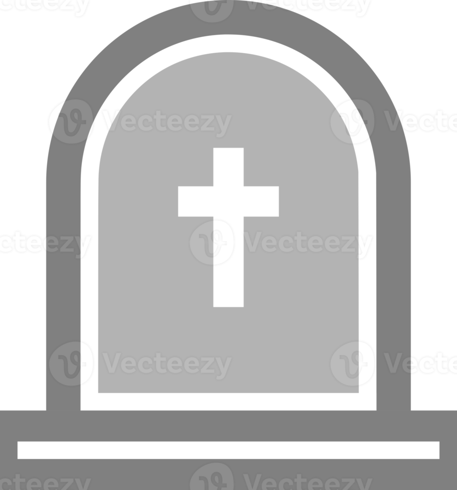 grave tombstone with cross icon png