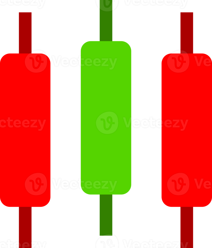 candlestick chart graph business icon png