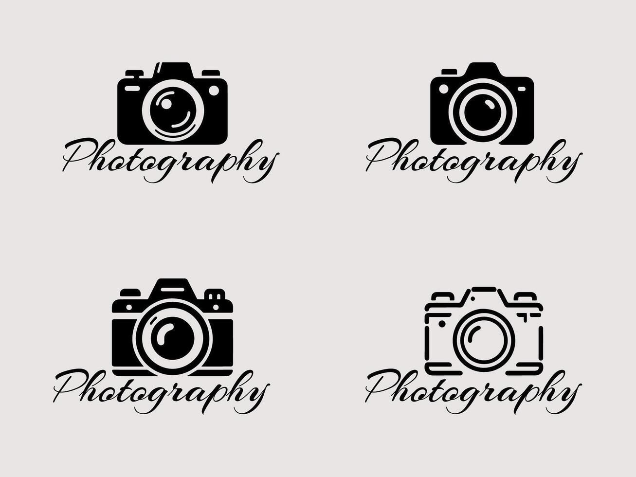 logos for photography, including a camera vector