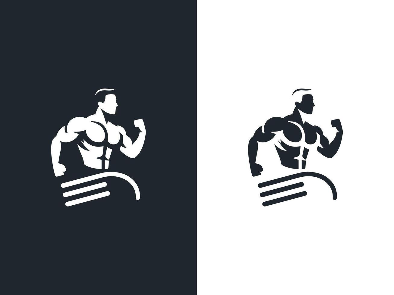 a logo for a gym or fitness center vector