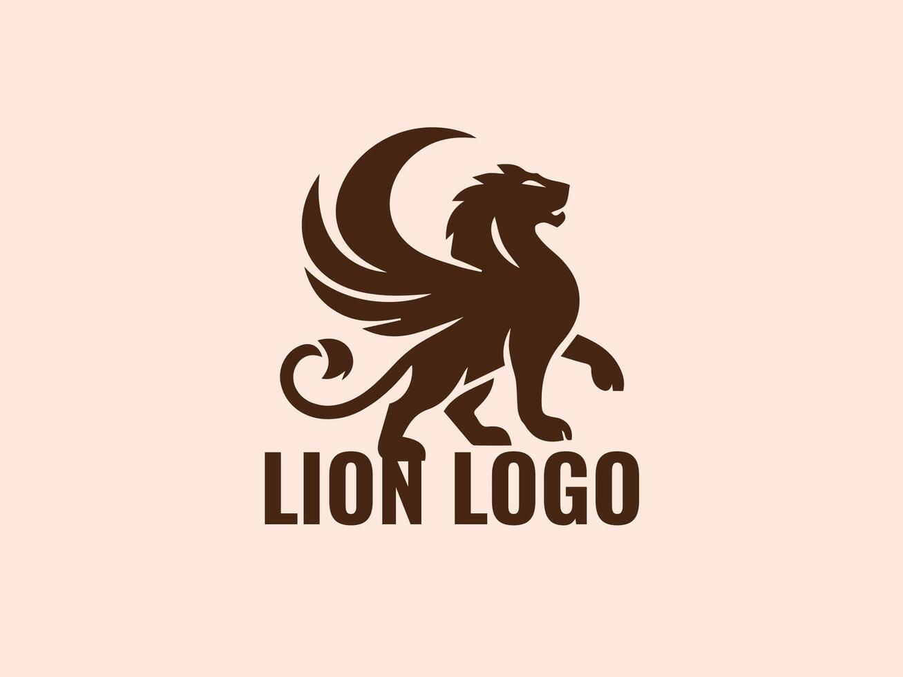 Lion logo design vector