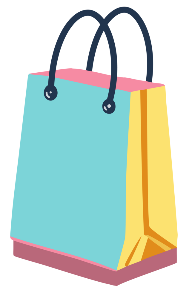 Free shopping bag transparent clipart png