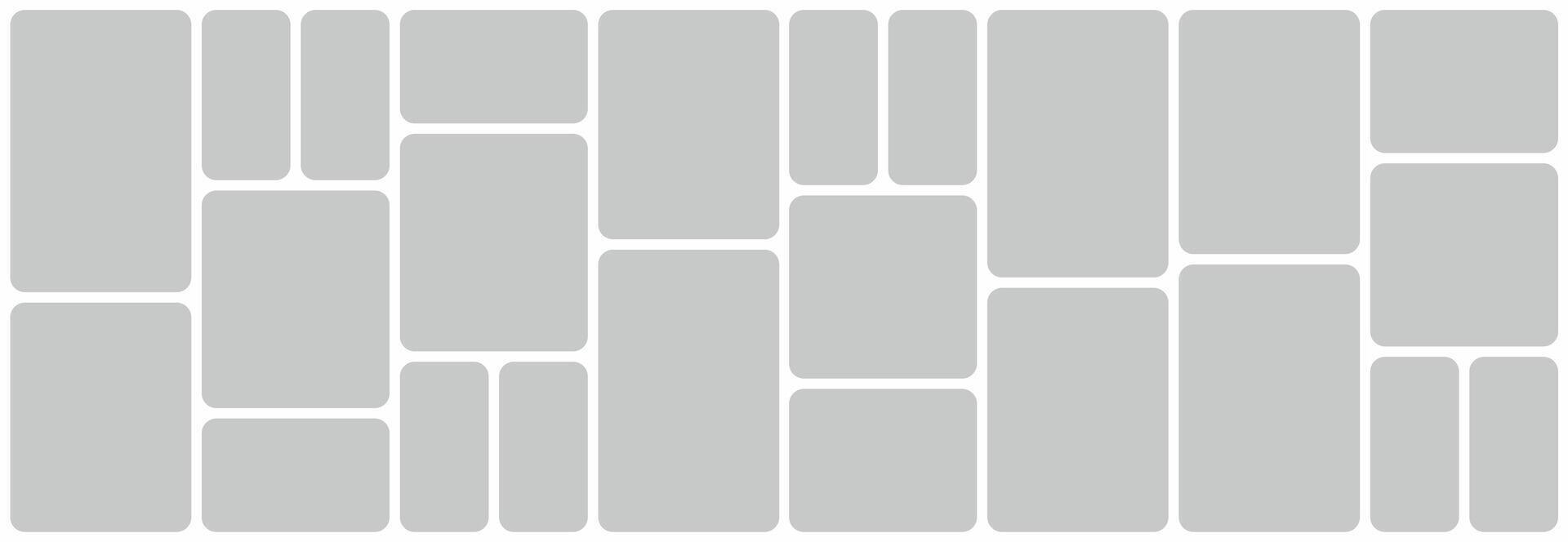 Photo collage frame images template Moodboard grid Retro gallery banner template vector