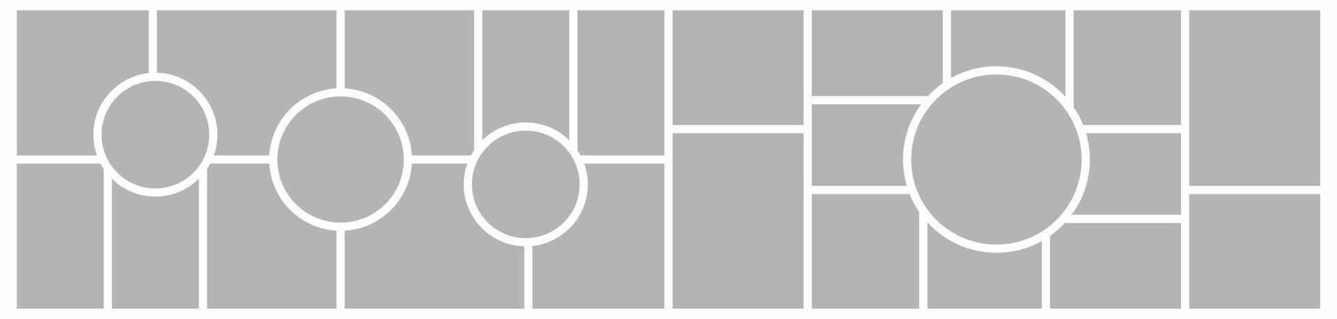 photo collage template vector