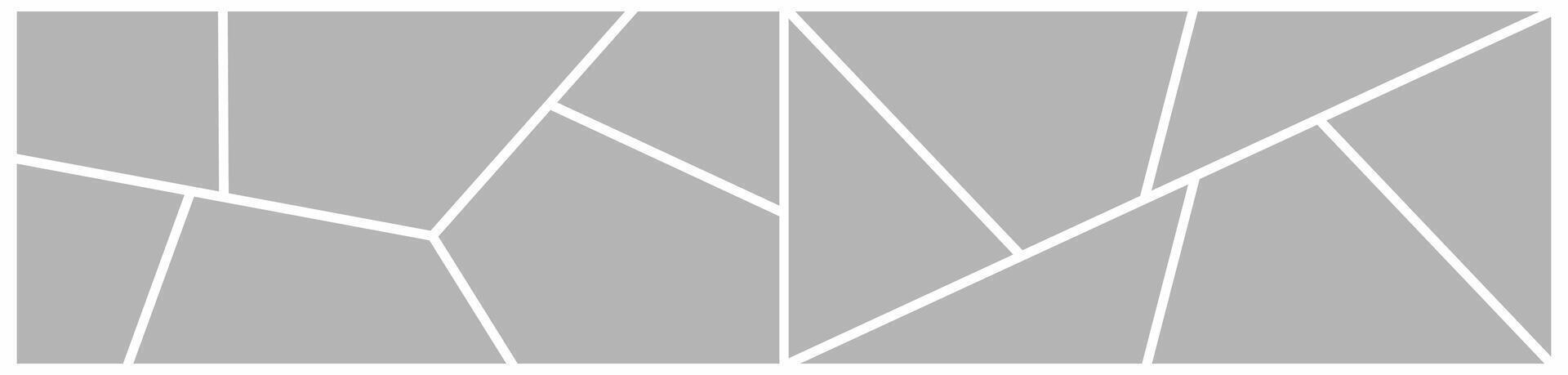 photos frame collage layout abstract photo frames and digital photo wall template vector