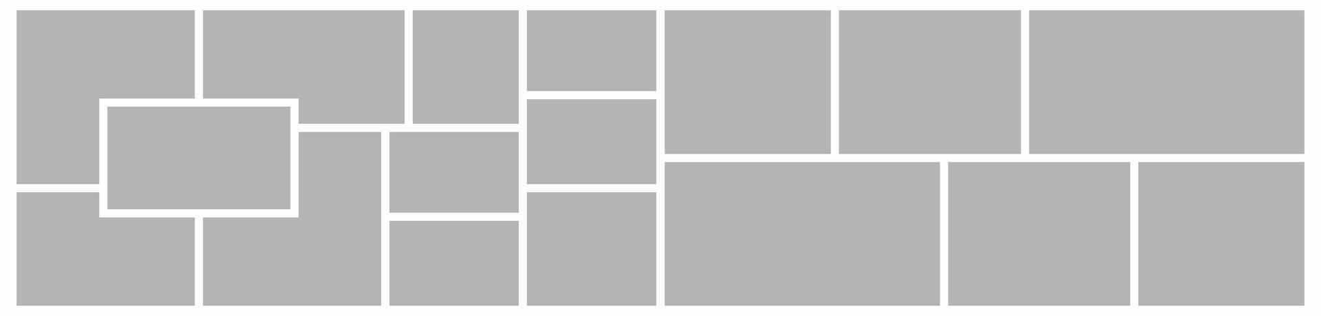 photo frame collage collection template vector