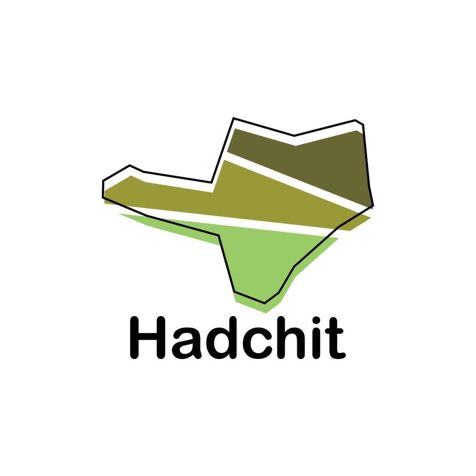 Hadchit map. map of the Lebanon Country. Borders of for your infographic. illustration design template vector