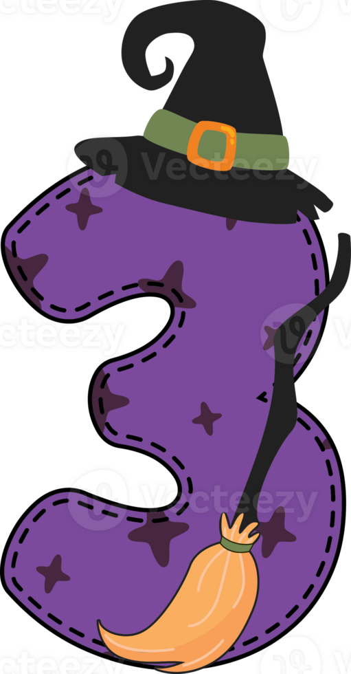 Halloween Witch Number 3 png