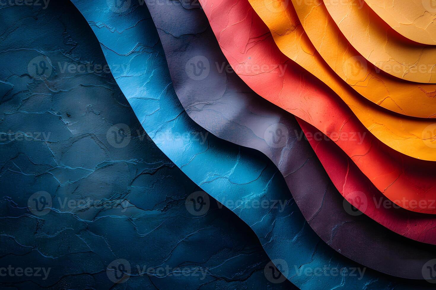 Abstract Colorful Waves Background - Vibrant Layered Patterns for Modern Design Projects photo
