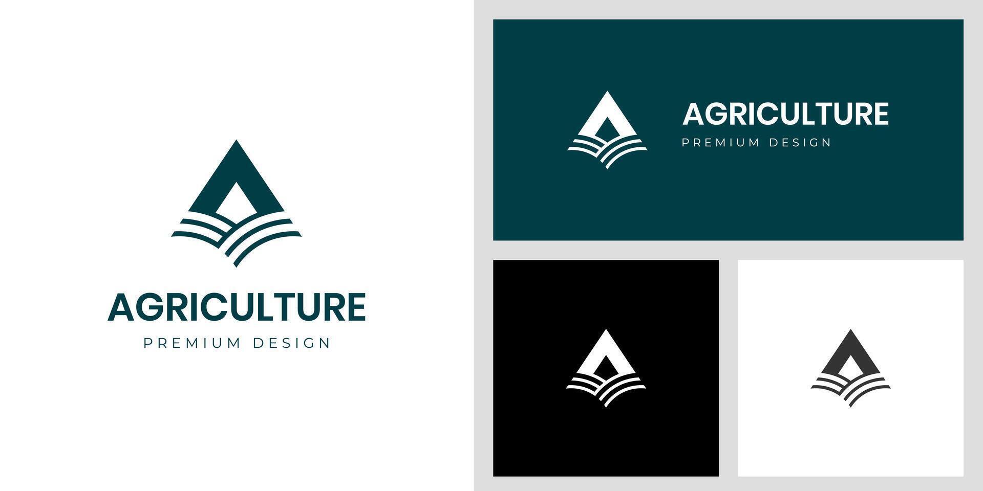 Letter A for Agriculture Logo design for Farm Logo, Bakery, Bread, Pastry, Home Industries Business brand Identity logo vector