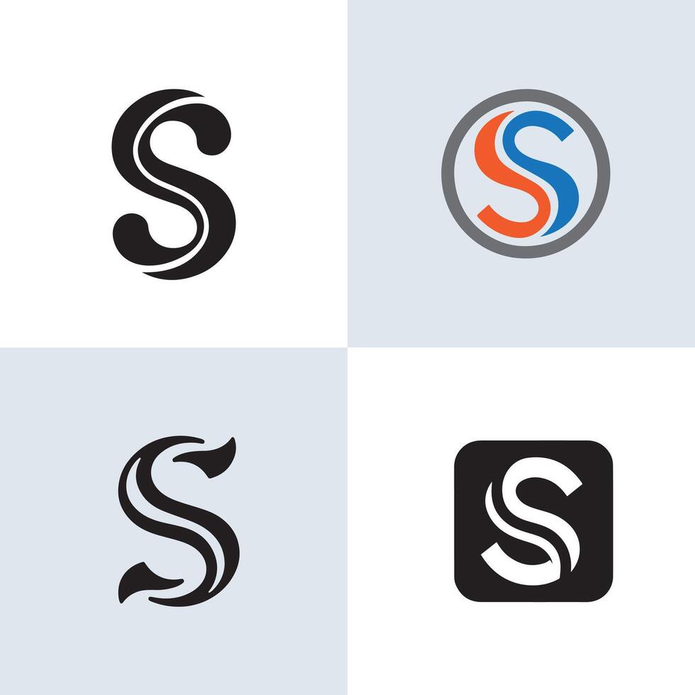 S letter logo vector