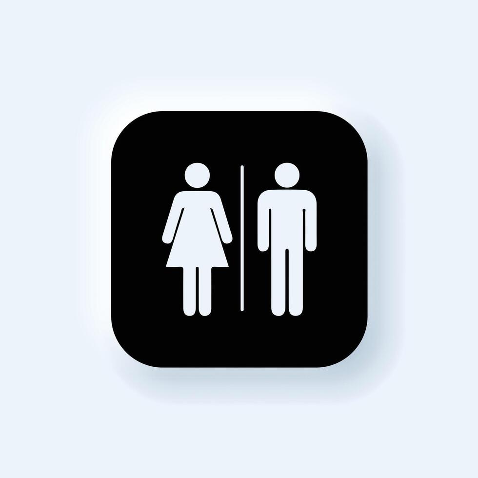 a icon that says man and woman on it. vector