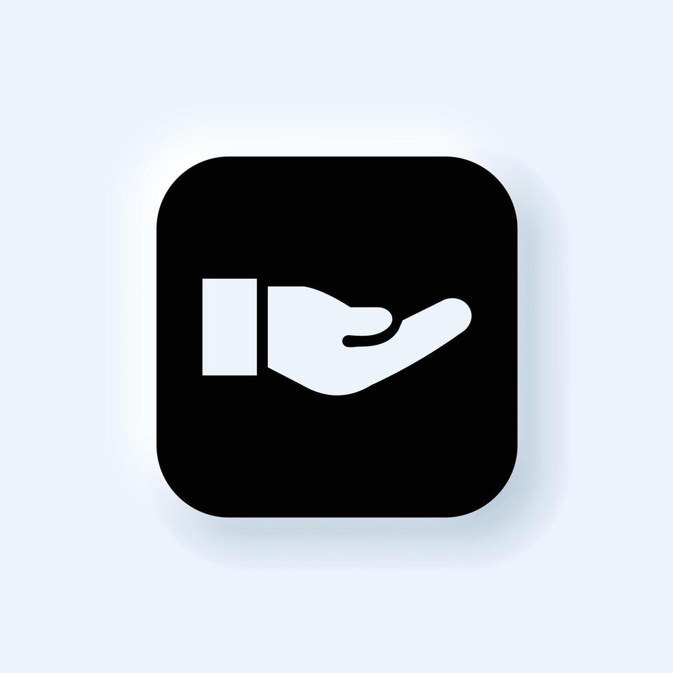 save money icon, salary money, invest finance, hand holding dollar, line symbols vector