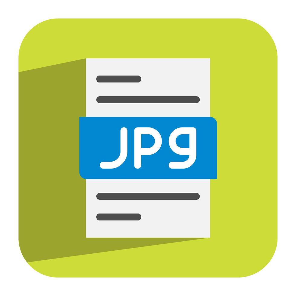 Jpg document flat icon. elegant file icon for smooth user interface. Can be used for website, ui and mobile app. vector