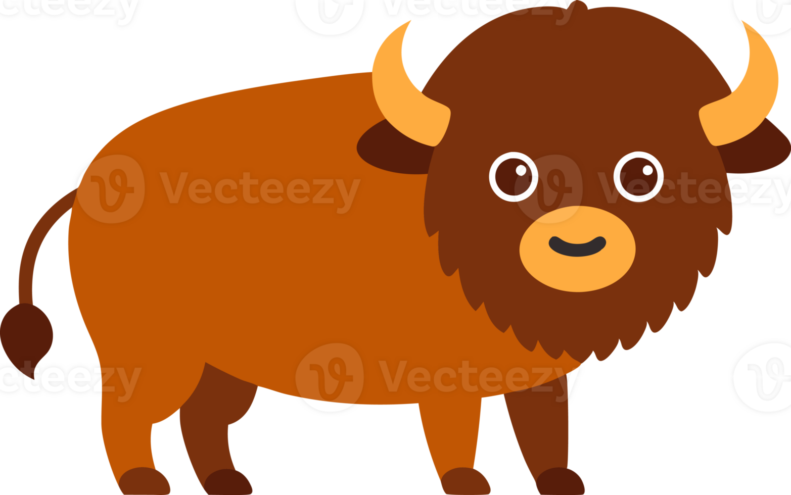 Bison Cartoon Transplant Image free png
