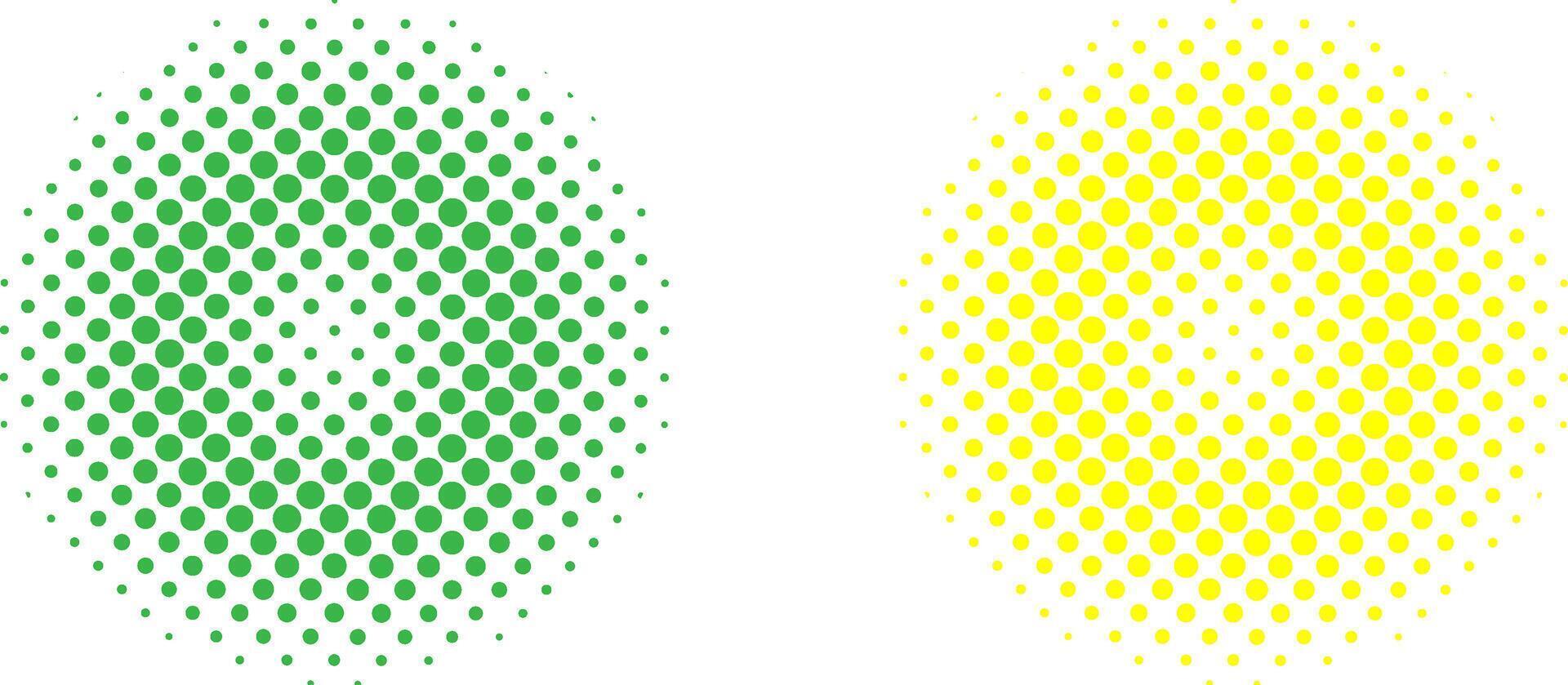 abstract background yellows and green with Digital Halftone Pattern transparency vector