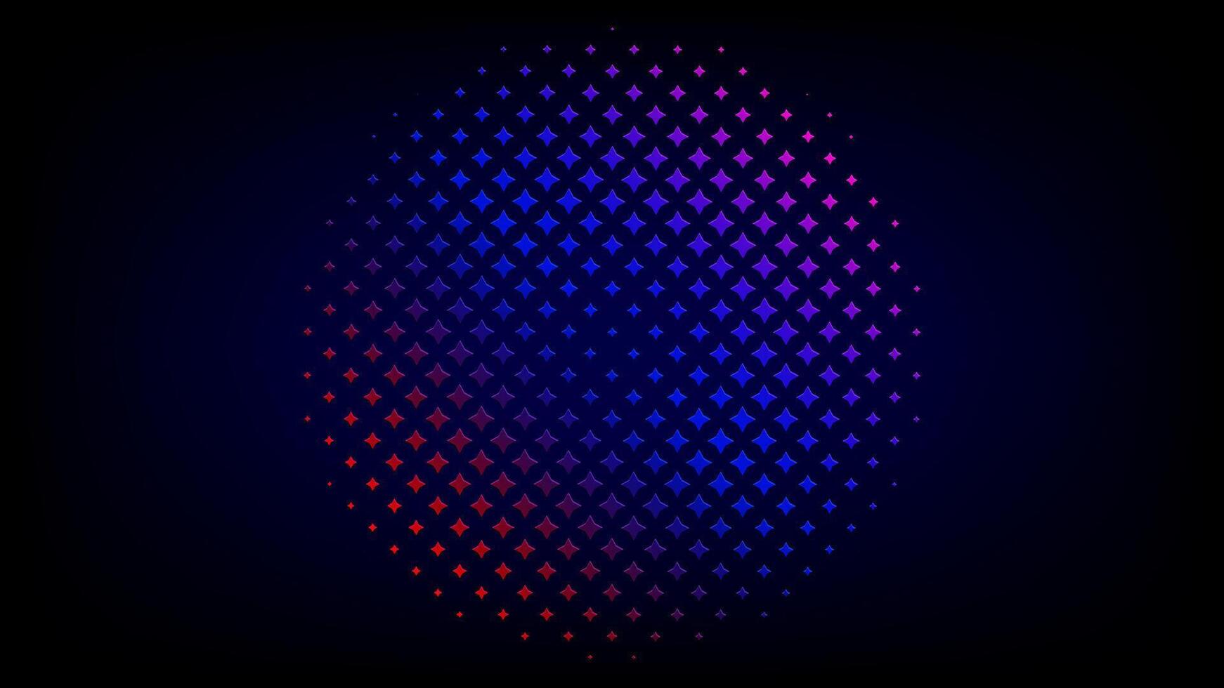 abstract background Blue purple pink Sphere with Digital Halftone Pattern vector